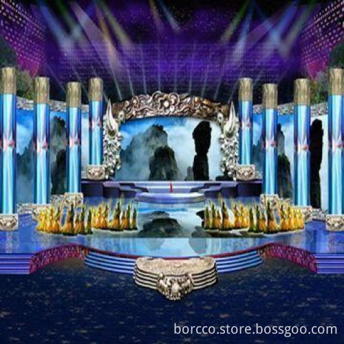 Indoor mesh stage background ratio LED curtain display with good performance